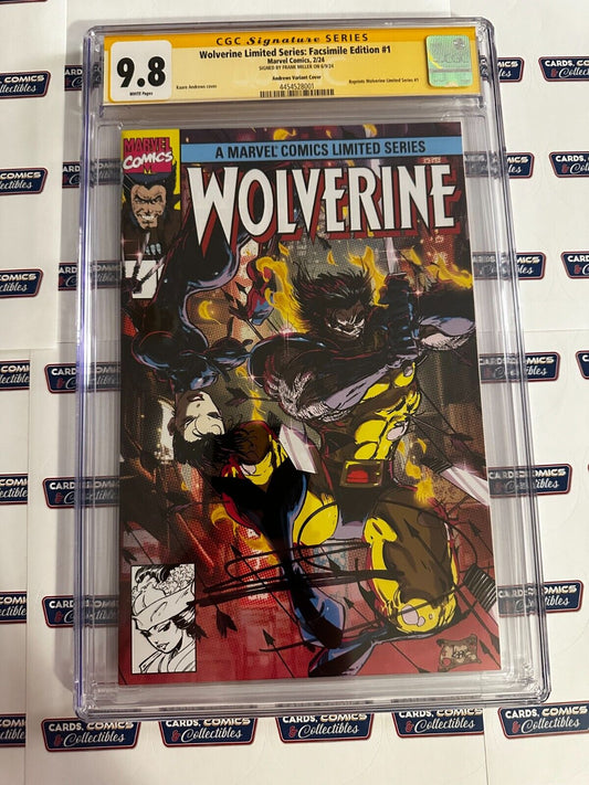 Wolverine Limited Series #1 Facsimile Auto Frank Miller CGC 9.8