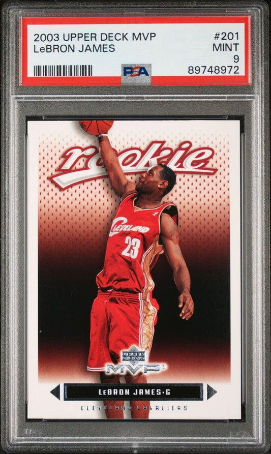 2003 Upper Deck MVP 201 Lebron James Rookie  PSA 9