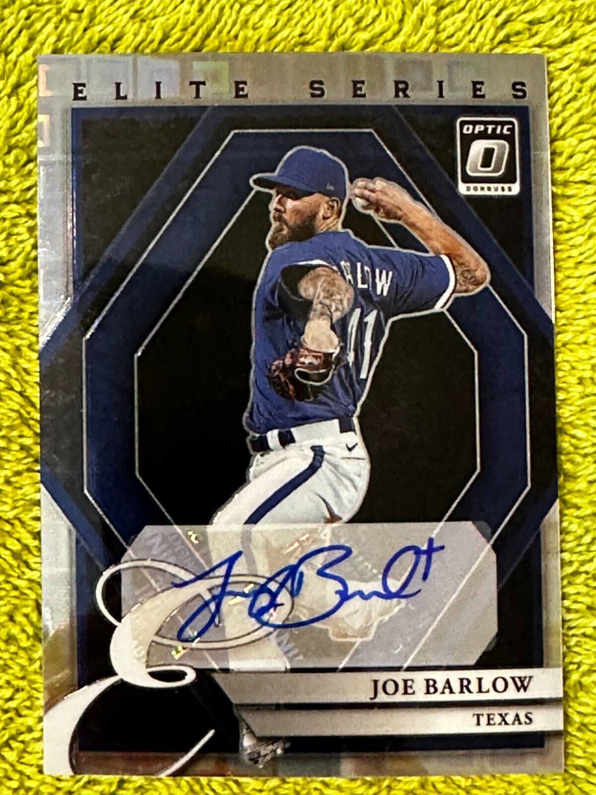 2022 Donruss Optics FOTL Elite Series Pandora Prizm Joe Barlow Auto 8/12