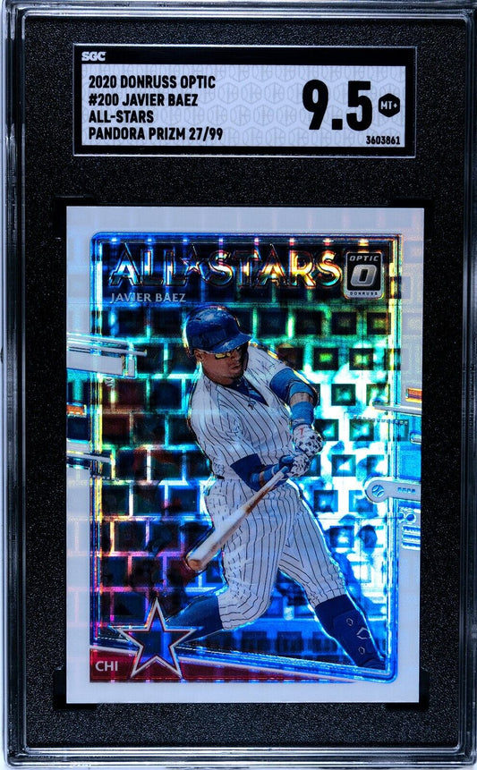 2020 Donruss Optic FOTL Javier Baez 27/99 SGC 9.5MT+