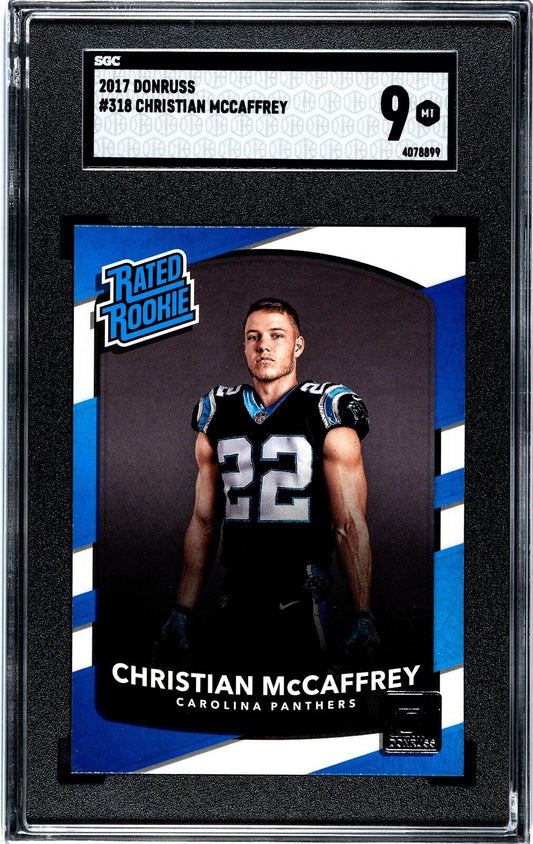 2017 Panini Donruss - Rated Rookie #318 Christian McCaffrey (RC)