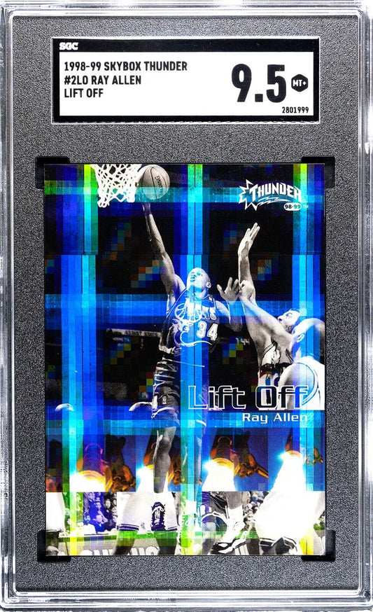 1998-99 Skybox thunder Lift Off Ray Allen SGC 9.5 MT+