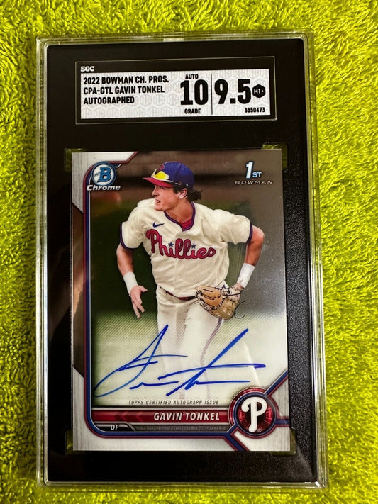 2022 Bowman Chrome CPA-STL Gavin Tonkel Auto SGC 9.5