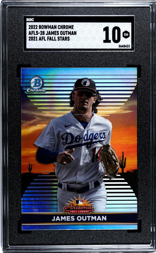 2022 Bowman Chrome James Outman Arizona Fall League SGC 10GM
