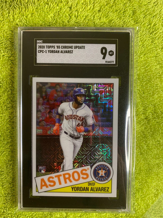 2020 Topps Update '85 Topps Silver Pack Chrome CPC1 Yordan Alvarez Insert SGC9