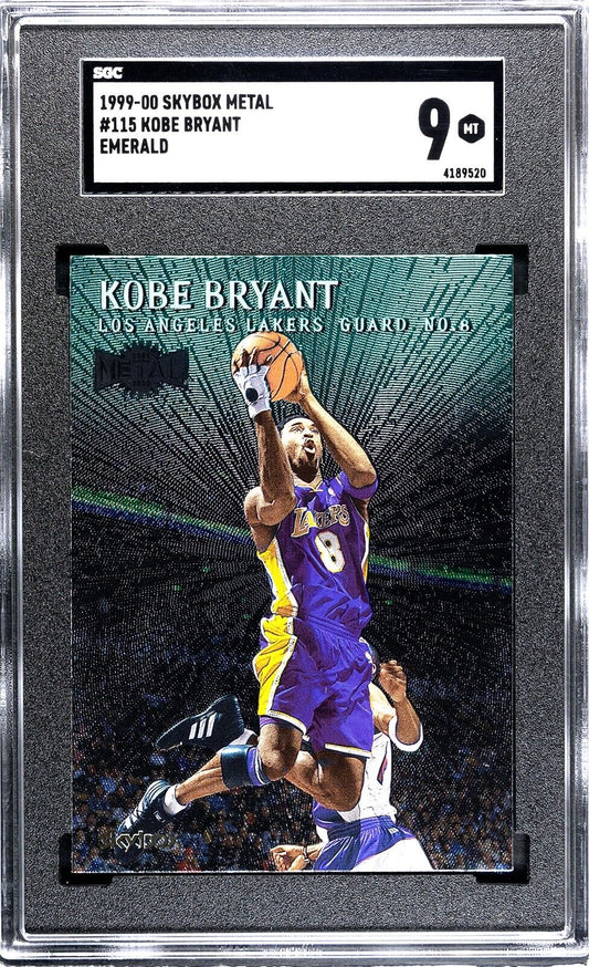 1999-200 Skybox Metal #115 Kobe Bryant Green SGC 9 (see shipping details)