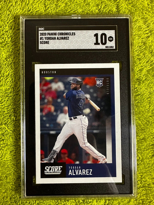2020 Panini Score #1 Yordan Avarez Rookie SGC 10GM
