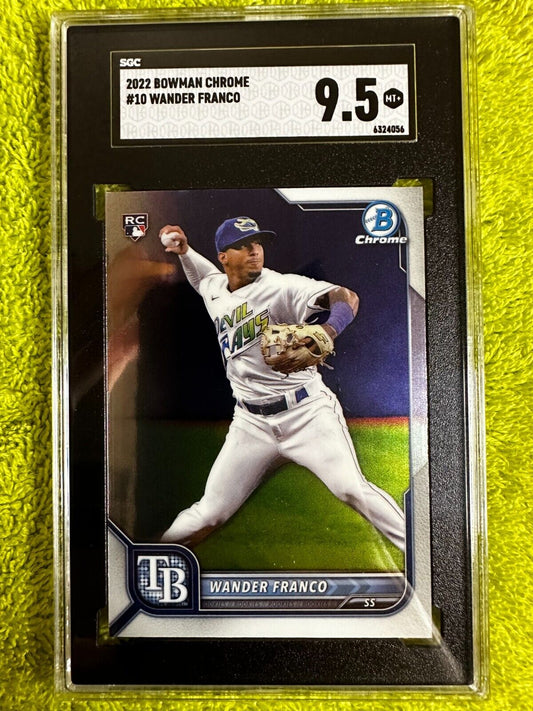 2022 Bowman Chrome 10 Wander Franco SGC 9.5MT+