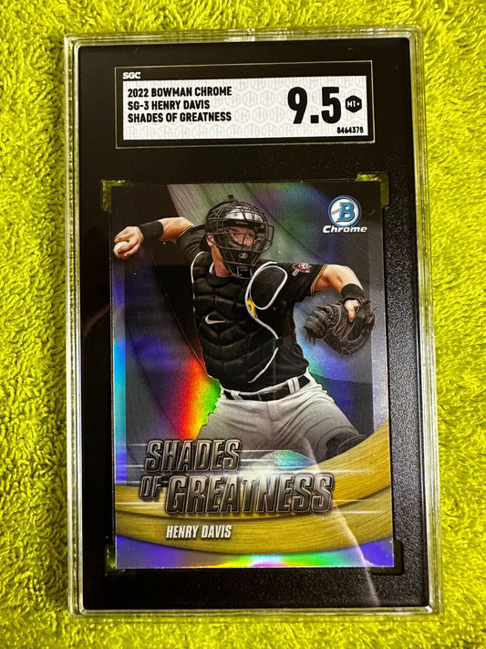 2022 Bowman Chrome #SG-3 Henry Davis Pittsburg Pirates SGC 9.5