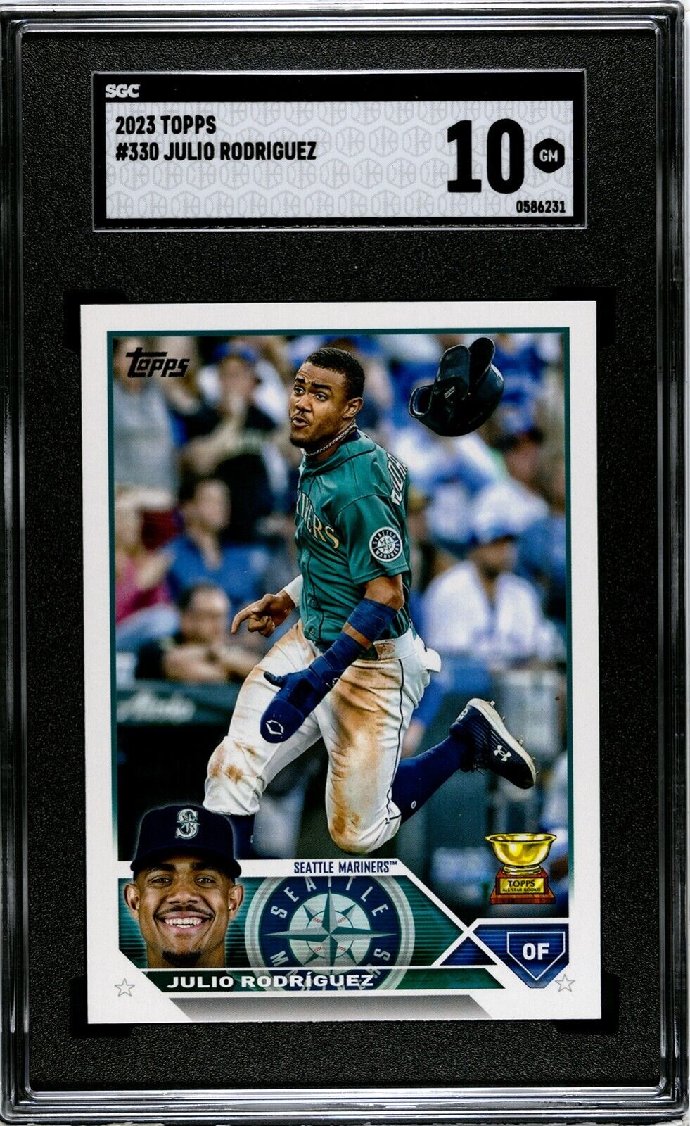 2023 Topps Series 1 Julio Rodriguez #330 SGC 10GM Seattle Mariners