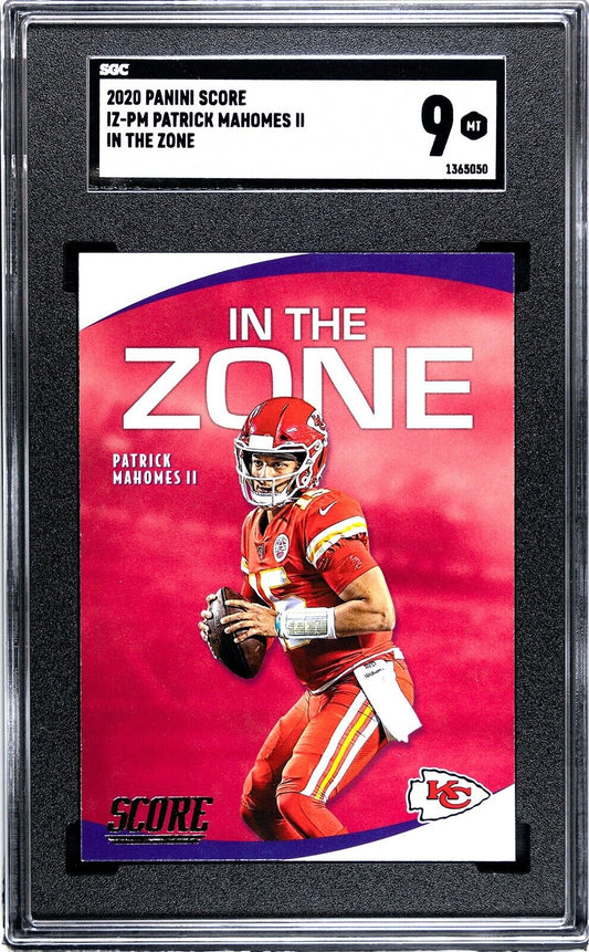2020 Panini Score In The Zone Patrick Mahomes II PSA 9