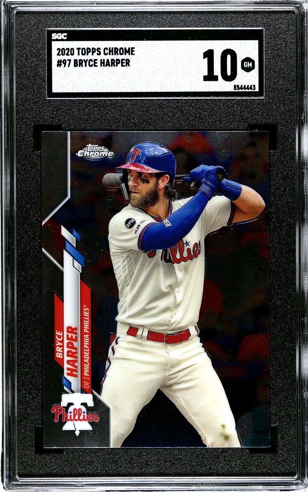 2022 Topps Chrome #3 Bryce Harper SGC 10 GEM MINT