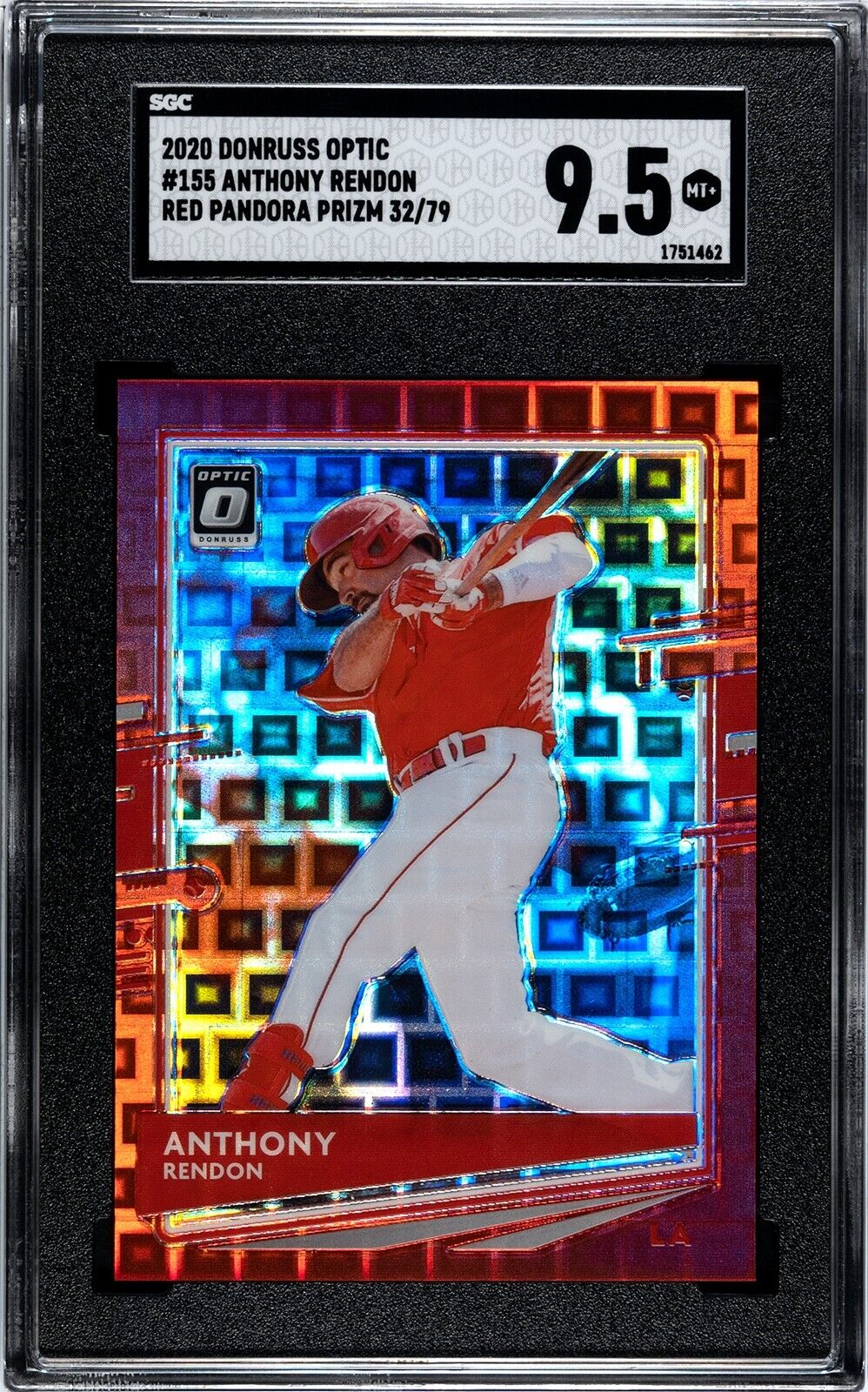 2022 Donruss Optic FOTL Anthony Rendon Red Pandora Prizm 32/79 SGC 9.5MT+