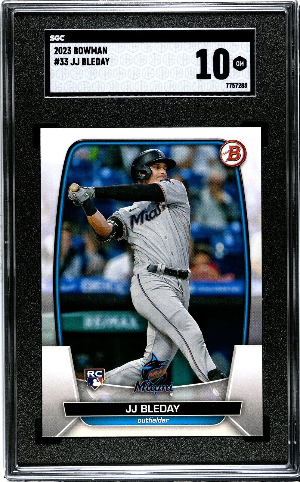 2023 Bowman JJ Bleday Prospect SGC 10GM Marlins