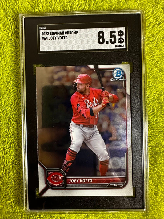 2022 Bowman Chrome #64 Joey Votto SGC 8.5