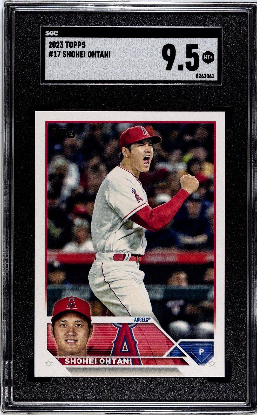 2023 Topps Series 1 #17 Shohei Ohtani SGC 9.5MT+