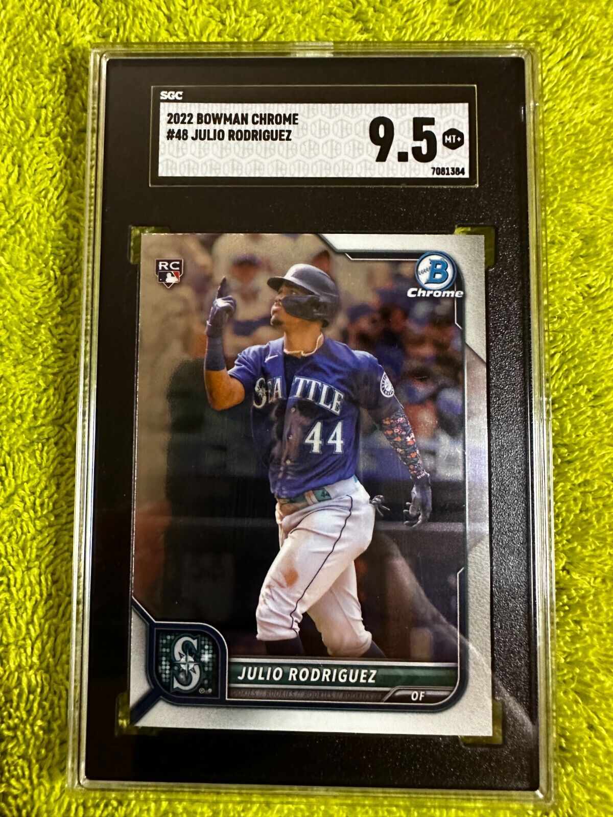 2022 Bowman Chrome Julio Rodriquez #48 RC SGC 9.5MT+ Seattle Mariners