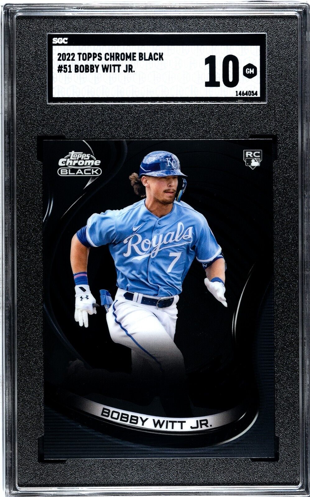 2022 Topps Chrome Black #51 Bobby Witt Jr. SGC 10GM