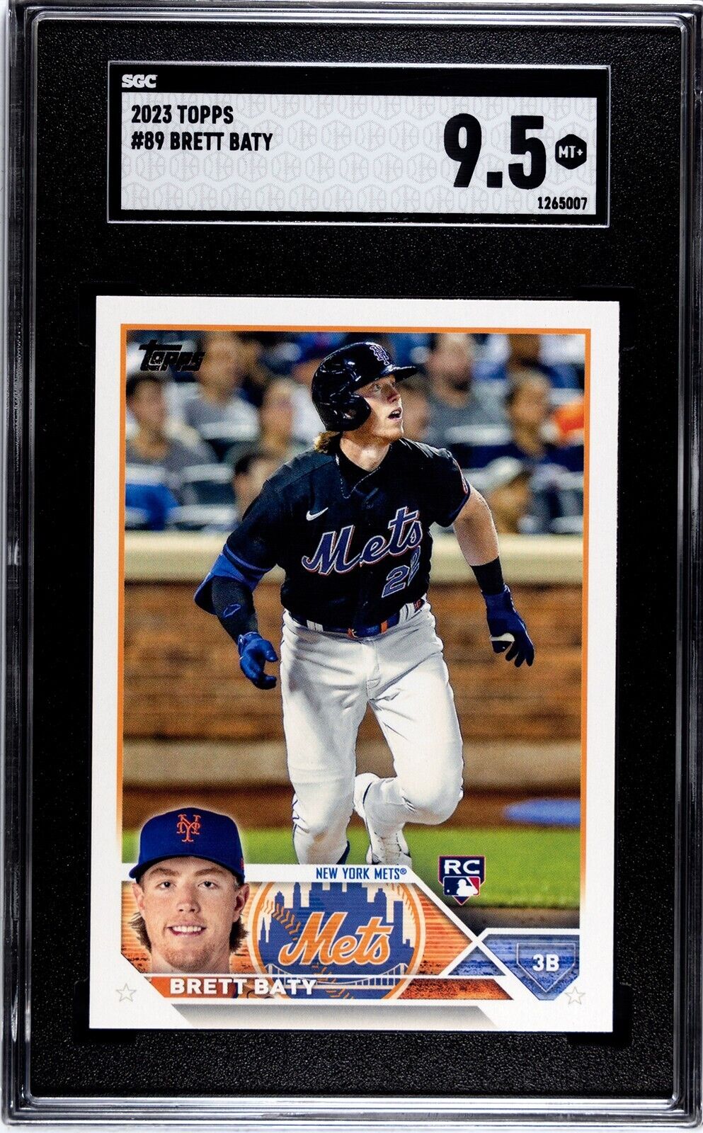 2023 Topps Series 1 Brett Baty RC #89  SGC 9.5 MT+ NY Mets