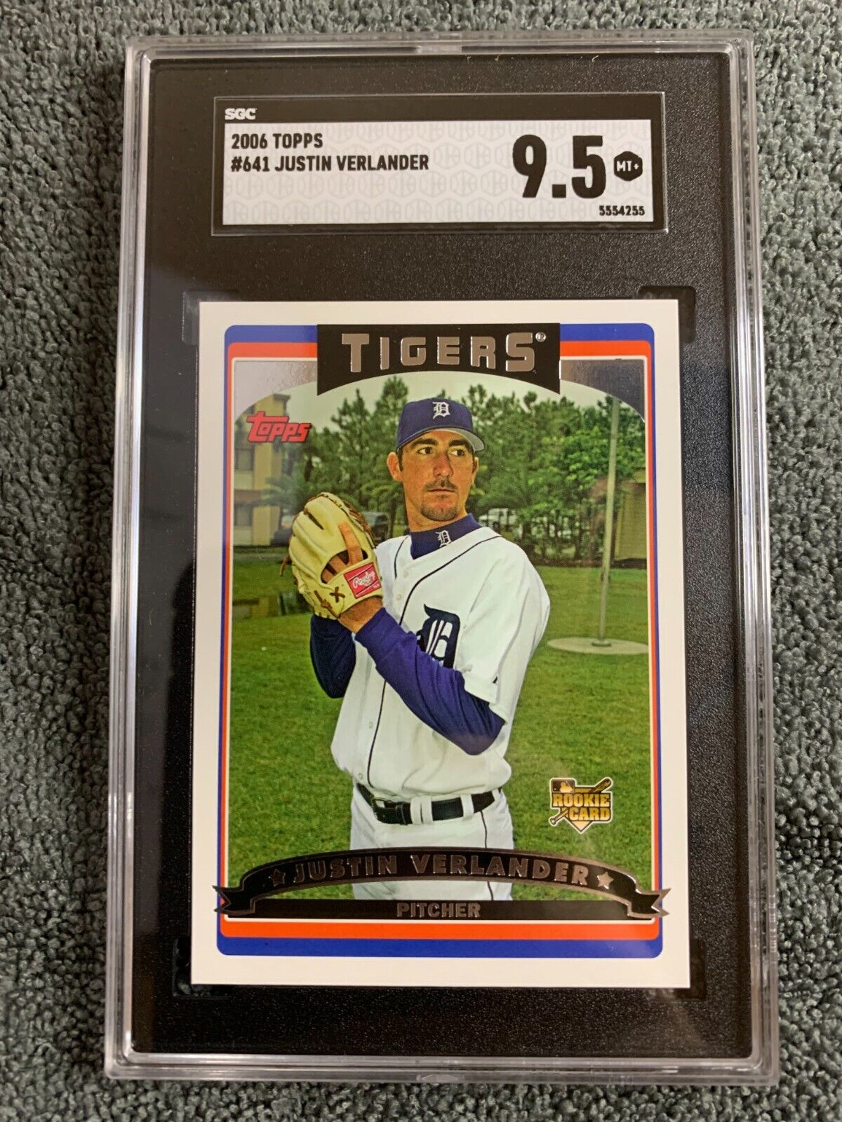 2006 topps justin verlander 641 psa 9.5