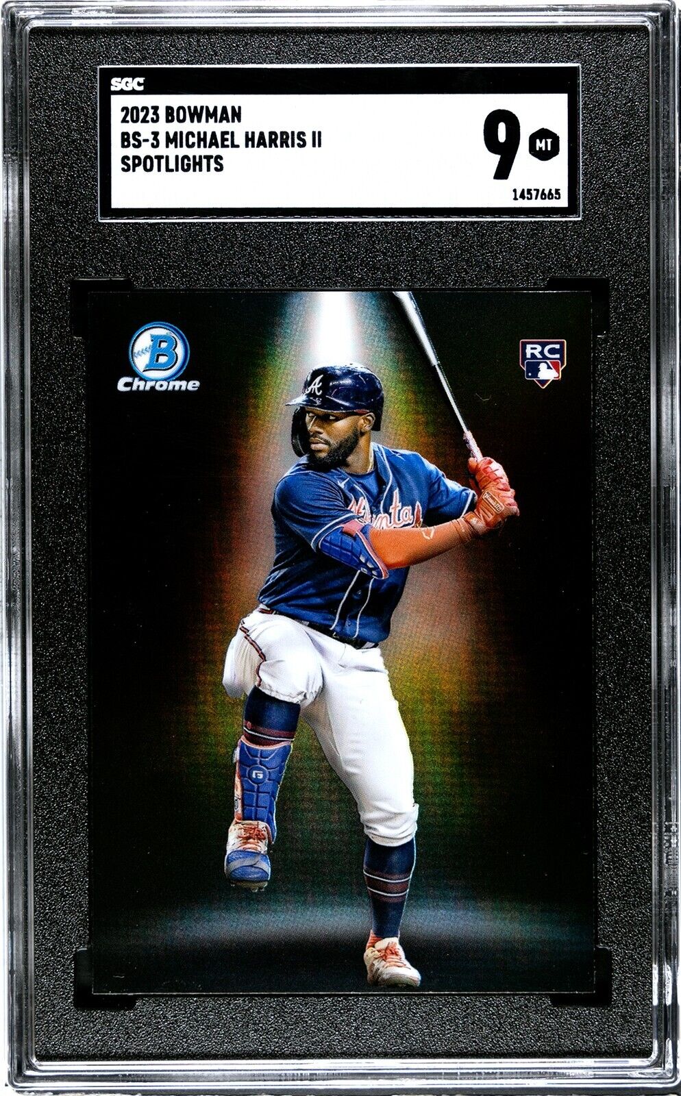 2023 Bowman Chrome Spotlights Michael Harris II BS-3 SGC 9MT